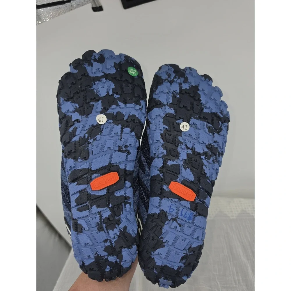 Saguaro Active II Pro Barefoot Navy Blue Minimalist Trail Runner Wide Toe Sz 41